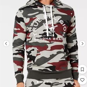 True Religion Men's Crafted With Pride Camouflage Logo-Print Hoodie